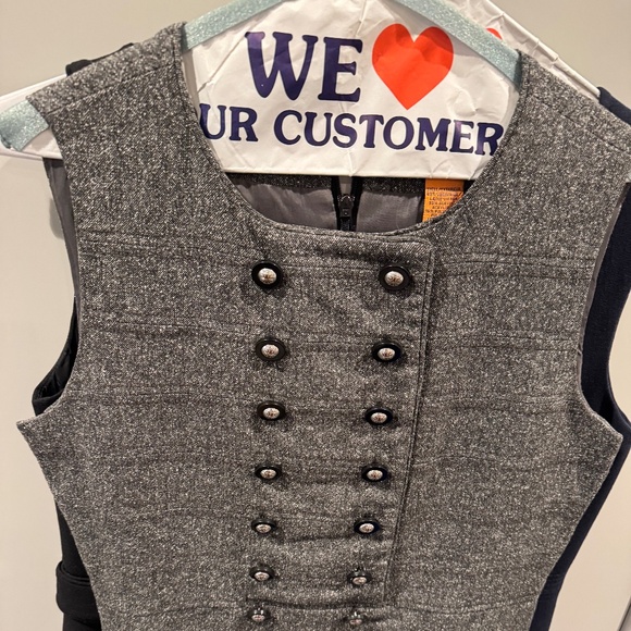 Sleeveless wool tweed Tory Burch dress - Picture 1 of 1